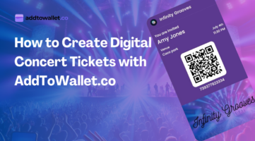 how to create digital concert ticket using addtowallet.co