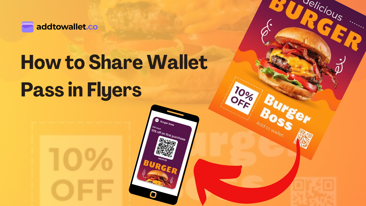 how to share wallet pass on flyers