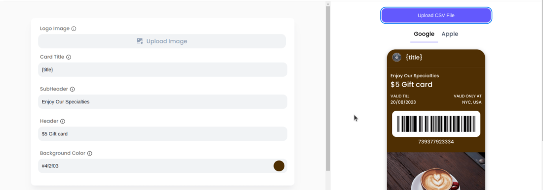 Dynamic Apple and Google Pass