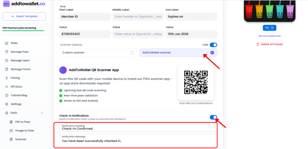 Scanner app Step 4
