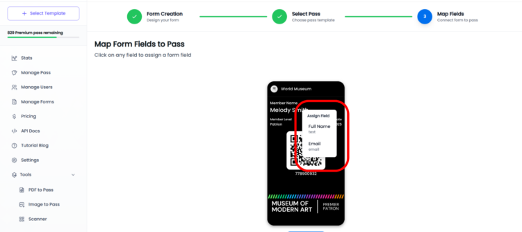 Step 4 a manage form