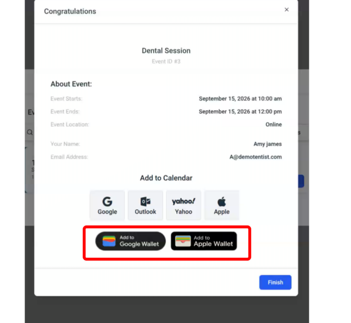 Add Amelia Booking Passes 4