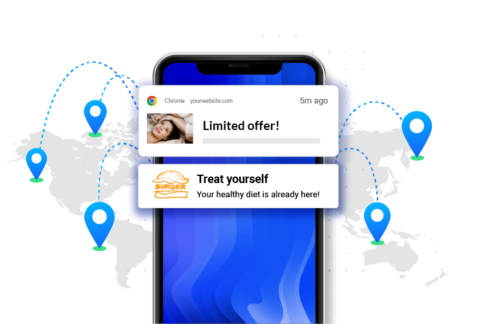 Notify wallet pass users near a location