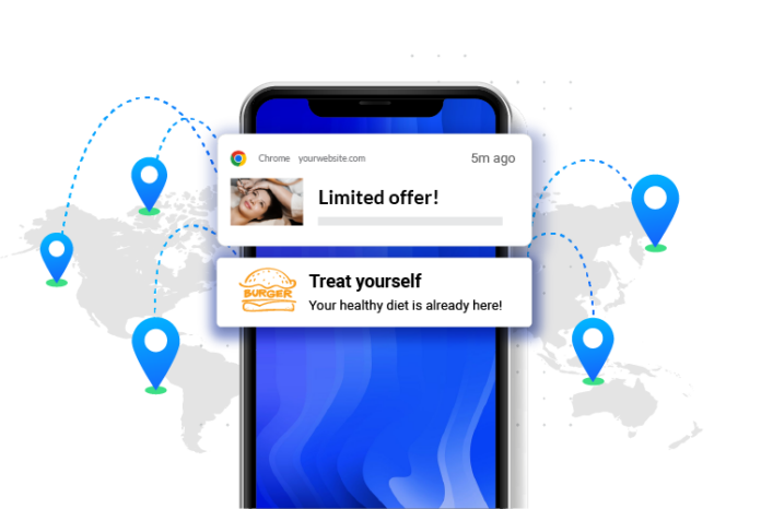 Notify wallet pass users near a location